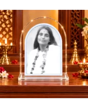 Anandamayi Ma L Shape Acrylic Showpiece 3 X 3.5 Inch For Home, Office And Car (F176229)