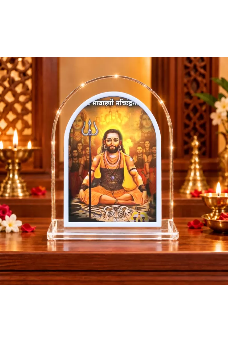 Adi Guru Shankaracharya L Shape Acrylic Showpiece 3 X 3.5 Inch For Home, Office And Car (F176231)