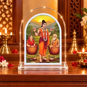 Shravan Kumar L Shape Acrylic Showpiece 3 X 3.5 Inch For Home, Office And Car (F176236)