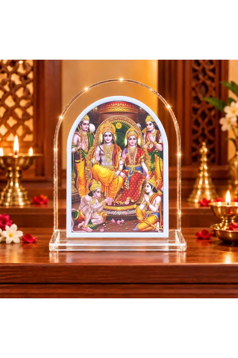 Lord Ram L Shape Acrylic Showpiece 3 X 3.5 Inch For Home, Office And Car (F176242)