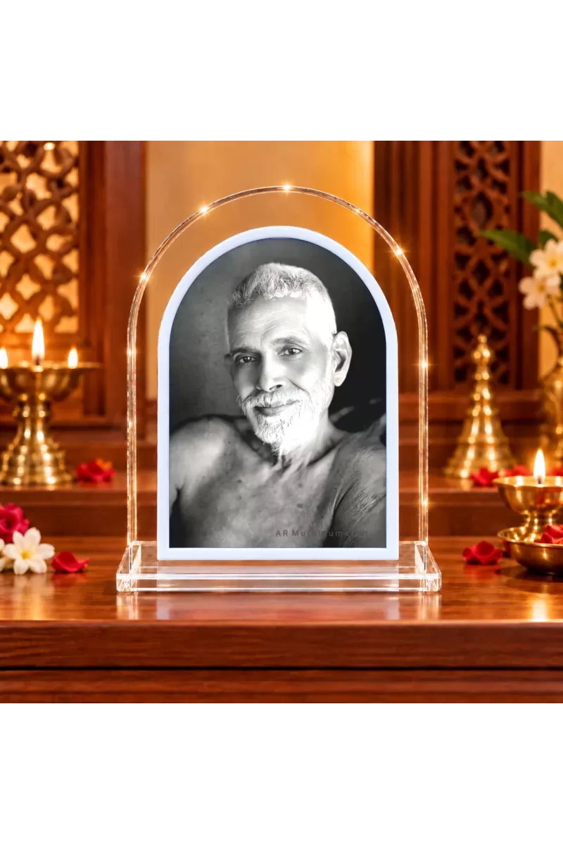 Ramana Maharshi L Shape Acrylic Showpiece 3 X 3.5 Inch For Home, Office And Car (F176248)