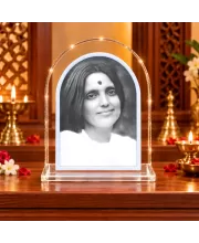 Anandamayi Ma L Shape Acrylic Showpiece 3 X 3.5 Inch For Home, Office And Car (F176252)