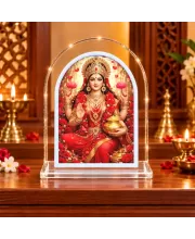 Goddess Lakshmi L Shape Acrylic Showpiece 3 X 3.5 Inch For Home, Office And Car (F176253)