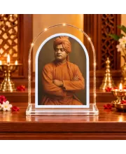 Swami Vivekananda L Shape Acrylic Showpiece 3 X 3.5 Inch For Home, Office And Car (F176254)