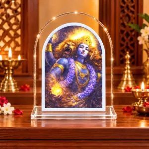 Shree Krishna L Shape Acrylic Showpiece 3 X 3.5 Inch For Home, Office And Car (F176259) Shree Krishna L Shape Acrylic Showpiece 3 X 3.5 Inch For Home, Office And Car (F176259)