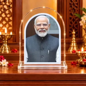 Narendra Modi L Shape Acrylic Showpiece 3 X 3.5 Inch For Home, Office And Car (F176264) Narendra Modi L Shape Acrylic Showpiece 3 X 3.5 Inch For Home, Office And Car (F176264)