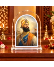 Guru Gobind Singh L Shape Acrylic Showpiece 3 X 3.5 Inch For Home, Office And Car (F176266)