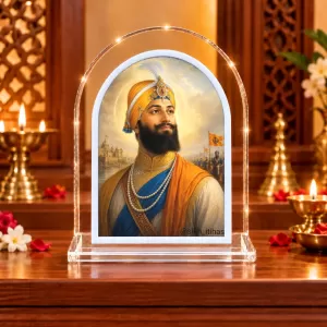 Guru Gobind Singh L Shape Acrylic Showpiece 3 X 3.5 Inch For Home, Office And Car (F176266) Guru Gobind Singh L Shape Acrylic Showpiece 3 X 3.5 Inch For Home, Office And Car (F176266)