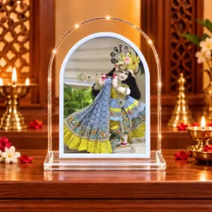 Lord Krishna L Shape Acrylic Showpiece 3 X 3.5 Inch For Home, Office And Car (F176268) Lord Krishna L Shape Acrylic Showpiece 3 X 3.5 Inch For Home, Office And Car (F176268)