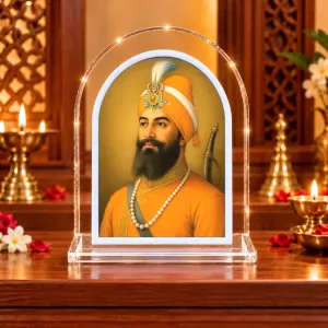 Guru Gobind Singh L Shape Acrylic Showpiece 3 X 3.5 Inch For Home, Office And Car (F176275) Guru Gobind Singh L Shape Acrylic Showpiece 3 X 3.5 Inch For Home, Office And Car (F176275)