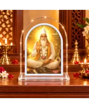 Sant Kabir Das L Shape Acrylic Showpiece 3 X 3.5 Inch For Home, Office And Car (F176276)