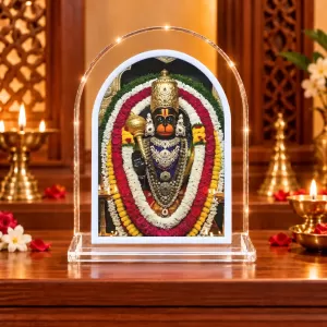 Hanuman L Shape Acrylic Showpiece 3 X 3.5 Inch For Home, Office And Car (F176278)