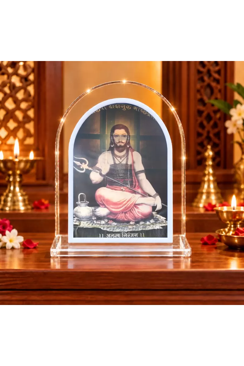Shiv Gorakshanath L Shape Acrylic Showpiece 3 X 3.5 Inch For Home, Office And Car (F176279)