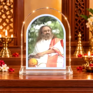 Sri Sri Ravi Shankar L Shape Acrylic Showpiece 3 X 3.5 Inch For Home, Office And Car (F176280) Sri Sri Ravi Shankar L Shape Acrylic Showpiece 3 X 3.5 Inch For Home, Office And Car (F176280)