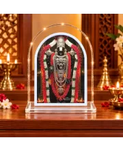 Lord Venkateswara L Shape Acrylic Showpiece 3 X 3.5 Inch For Home, Office And Car (F176282)