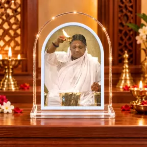 Mata Amritanandamayi L Shape Acrylic Showpiece 3 X 3.5 Inch For Home, Office And Car (F176284) Mata Amritanandamayi L Shape Acrylic Showpiece 3 X 3.5 Inch For Home, Office And Car (F176284)