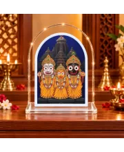 Lord Jagannath L Shape Acrylic Showpiece 3 X 3.5 Inch For Home, Office And Car (F176290)