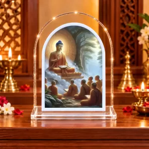 Buddha L Shape Acrylic Showpiece 3 X 3.5 Inch For Home, Office And Car (F176293) Buddha L Shape Acrylic Showpiece 3 X 3.5 Inch For Home, Office And Car (F176293)