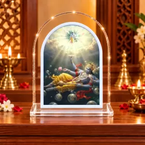 Lord Vishnu L Shape Acrylic Showpiece 3 X 3.5 Inch For Home, Office And Car (F176295) Lord Vishnu L Shape Acrylic Showpiece 3 X 3.5 Inch For Home, Office And Car (F176295)