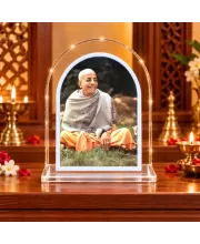 Srila Prabhupada L Shape Acrylic Showpiece 3 X 3.5 Inch For Home, Office And Car (F176300)