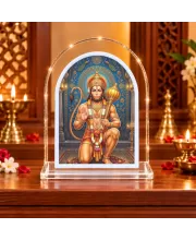 Hanuman L Shape Acrylic Showpiece 3 X 3.5 Inch For Home, Office And Car (F176302)