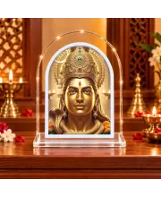 Lord Shiva L Shape Acrylic Showpiece 3 X 3.5 Inch For Home, Office And Car (F176308)