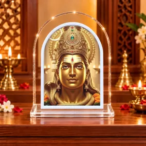 Lord Shiva L Shape Acrylic Showpiece 3 X 3.5 Inch For Home, Office And Car (F176308)