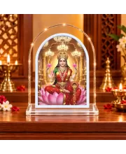 Goddess Lakshmi L Shape Acrylic Showpiece 3 X 3.5 Inch For Home, Office And Car (F176311)