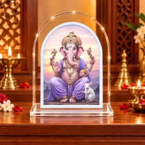 Lord Ganesha L Shape Acrylic Showpiece 3 X 3.5 Inch For Home, Office And Car (F176313) Lord Ganesha L Shape Acrylic Showpiece 3 X 3.5 Inch For Home, Office And Car (F176313)