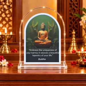Buddha L Shape Acrylic Showpiece 3 X 3.5 Inch For Home, Office And Car (F176314) Buddha L Shape Acrylic Showpiece 3 X 3.5 Inch For Home, Office And Car (F176314)