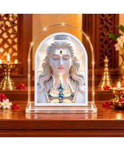 Lord Shiva L Shape Acrylic Showpiece 3 X 3.5 Inch For Home, Office And Car (F176316)