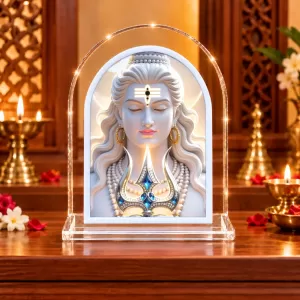 Lord Shiva L Shape Acrylic Showpiece 3 X 3.5 Inch For Home, Office And Car (F176316) Lord Shiva L Shape Acrylic Showpiece 3 X 3.5 Inch For Home, Office And Car (F176316)