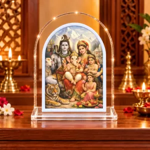 Lord Shiv And Parvati L Shape Acrylic Showpiece 3 X 3.5 Inch For Home, Office And Car (F176317) Lord Shiv And Parvati L Shape Acrylic Showpiece 3 X 3.5 Inch For Home, Office And Car (F176317)