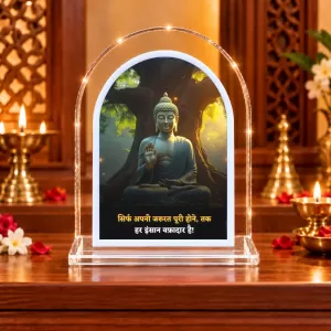 Buddha L Shape Acrylic Showpiece 3 X 3.5 Inch For Home, Office And Car (F176318) Buddha L Shape Acrylic Showpiece 3 X 3.5 Inch For Home, Office And Car (F176318)