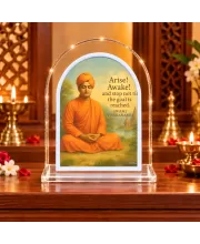 Swami Vivekananda L Shape Acrylic Showpiece 3 X 3.5 Inch For Home, Office And Car (F176329)