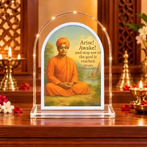 Swami Vivekananda L Shape Acrylic Showpiece 3 X 3.5 Inch For Home, Office And Car (F176329) Swami Vivekananda L Shape Acrylic Showpiece 3 X 3.5 Inch For Home, Office And Car (F176329)