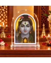 Lord Shiva L Shape Acrylic Showpiece 3 X 3.5 Inch For Home, Office And Car (F176331)