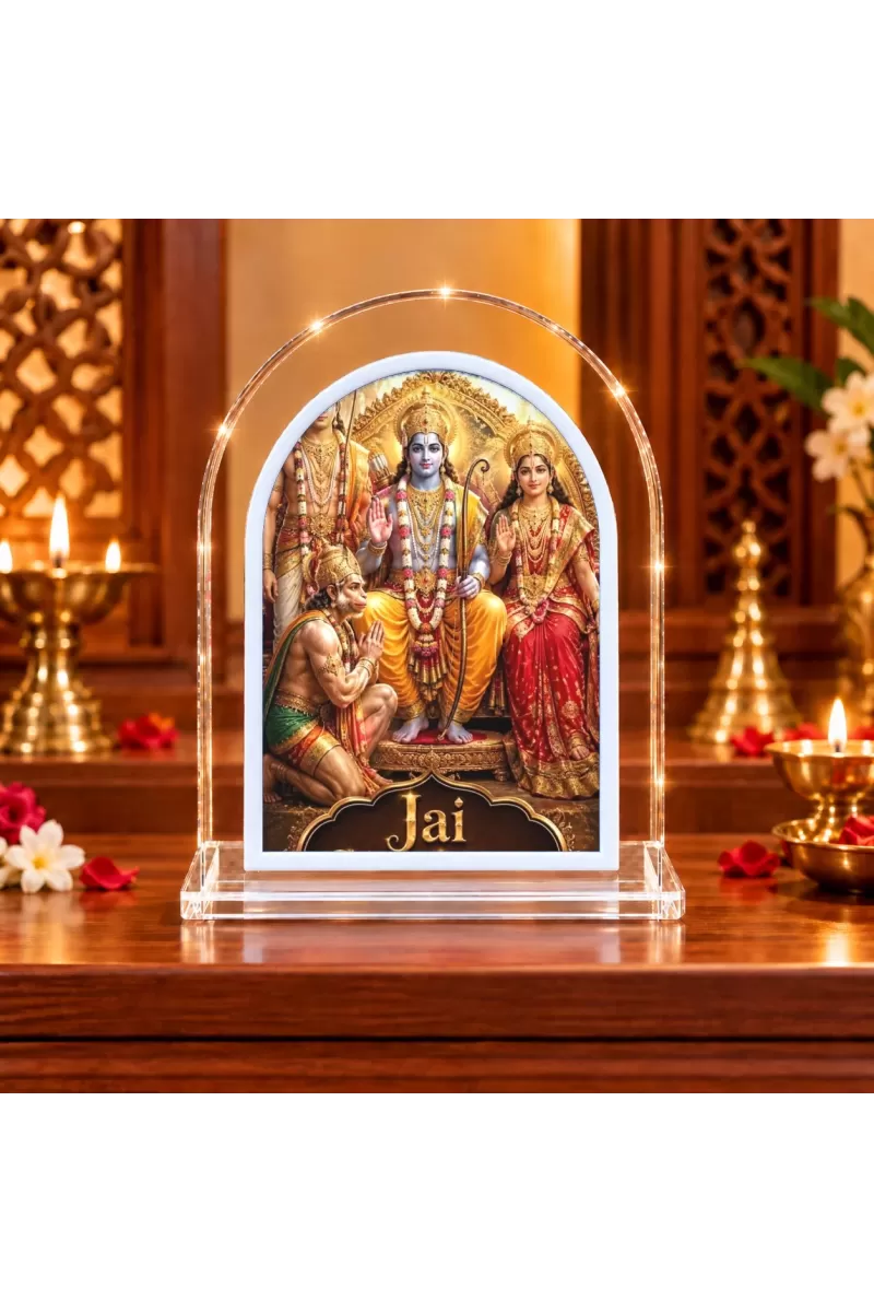 Lord Ram L Shape Acrylic Showpiece 3 X 3.5 Inch For Home, Office And Car (F176332)