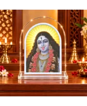 Goddess Kali L Shape Acrylic Showpiece 3 X 3.5 Inch For Home, Office And Car (F176333)