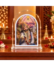 Khatu Ashyam L Shape Acrylic Showpiece 3 X 3.5 Inch For Home, Office And Car (F176334)
