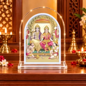 Goddess Lakshmi Narayan L Shape Acrylic Showpiece 3 X 3.5 Inch For Home, Office And Car (F176337) Goddess Lakshmi Narayan L Shape Acrylic Showpiece 3 X 3.5 Inch For Home, Office And Car (F176337)
