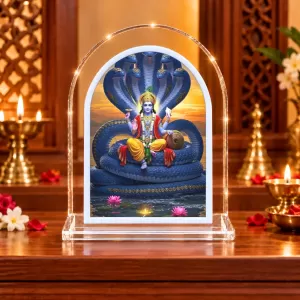 Lord Vishnu L Shape Acrylic Showpiece 3 X 3.5 Inch For Home, Office And Car (F176338) Lord Vishnu L Shape Acrylic Showpiece 3 X 3.5 Inch For Home, Office And Car (F176338)