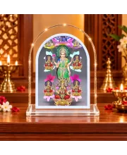 Astha Lakshmi L Shape Acrylic Showpiece 3 X 3.5 Inch For Home, Office And Car (F176342)