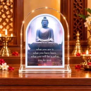 Buddha L Shape Acrylic Showpiece 3 X 3.5 Inch For Home, Office And Car (F176345) Buddha L Shape Acrylic Showpiece 3 X 3.5 Inch For Home, Office And Car (F176345)