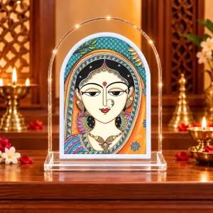 Maa Durga L Shape Acrylic Showpiece 3 X 3.5 Inch For Home, Office And Car (F176346) Maa Durga L Shape Acrylic Showpiece 3 X 3.5 Inch For Home, Office And Car (F176346)