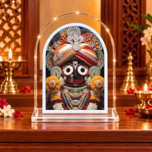 Lord Jagannath L Shape Acrylic Showpiece 3 X 3.5 Inch For Home, Office And Car (F176353) Lord Jagannath L Shape Acrylic Showpiece 3 X 3.5 Inch For Home, Office And Car (F176353)