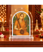 Meerabai L Shape Acrylic Showpiece 3 X 3.5 Inch For Home, Office And Car (F176357)