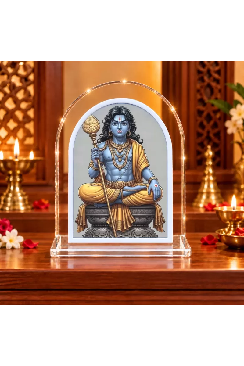 Lord Ram L Shape Acrylic Showpiece 3 X 3.5 Inch For Home, Office And Car (F176358)