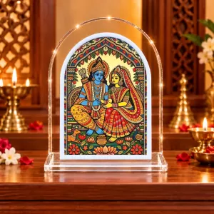Ram Sita L Shape Acrylic Showpiece 3 X 3.5 Inch For Home, Office And Car (F176363) Ram Sita L Shape Acrylic Showpiece 3 X 3.5 Inch For Home, Office And Car (F176363)