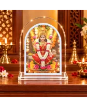 Maa Lakshmi L Shape Acrylic Showpiece 3 X 3.5 Inch For Home, Office And Car (F176366)